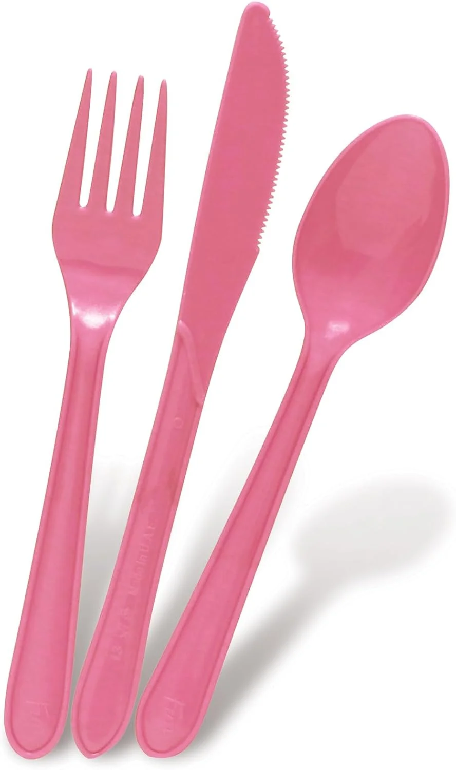 FUN BY AL BAYADER ست کارد، چنگال و قاشق یکبار مصرف زیست تخریب پذیر - صورتی گلگون (بسته 18 عددی) FUN BY AL BAYADER ست کارد، چنگال و قاشق یکبار مصرف زیست تخریب پذیر - صورتی گلگون (بسته 18 عددی)