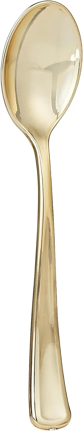 فان بای البایادر ست کارد، چنگال و قاشق ممتاز و سنگین - ست کارد و چنگال پلاستیکی یکبار مصرف - طلایی (بسته 18 عددی) فان بای البایادر ست کارد، چنگال و قاشق ممتاز و سنگین - ست کارد و چنگال پلاستیکی یکبار مصرف - طلایی (بسته 18 عددی)