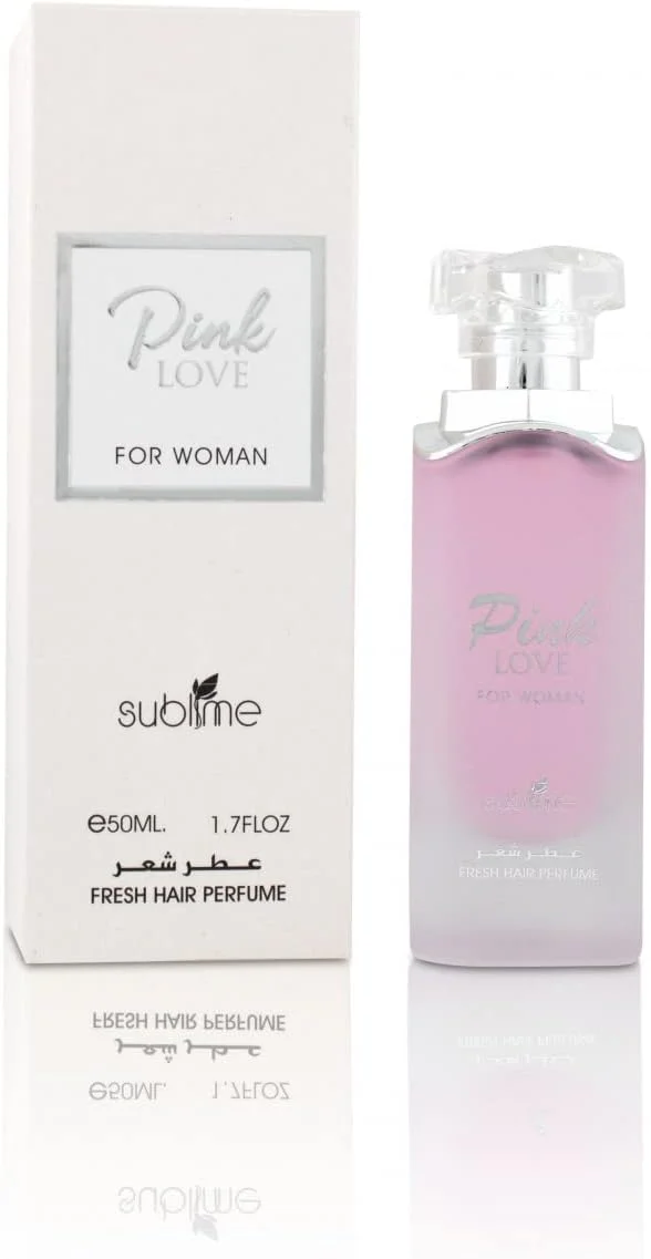 اسپری مو Pink Love by Sublime | رایحه میوه ای گلی با نت های گیلاس و کارامل | عطر موی با طراوت برای زنان - 50 میلی لیتر