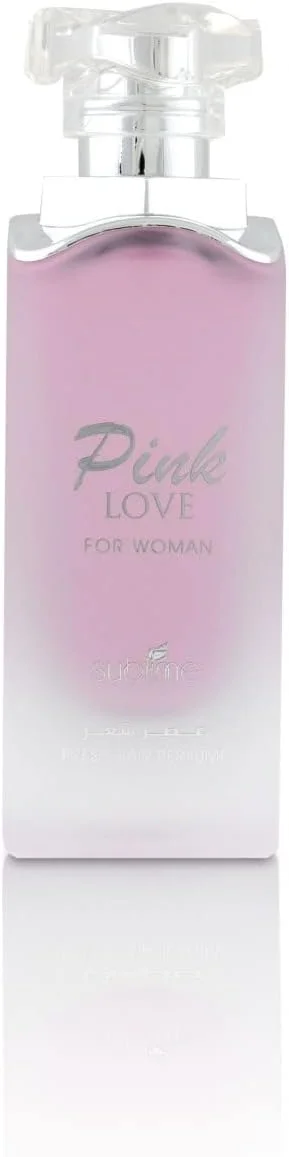 اسپری مو Pink Love by Sublime | رایحه میوه ای گلی با نت های گیلاس و کارامل | عطر موی با طراوت برای زنان - 50 میلی لیتر اسپری مو Pink Love by Sublime | رایحه میوه ای گلی با نت های گیلاس و کارامل | عطر موی با طراوت برای زنان - 50 میلی لیتر