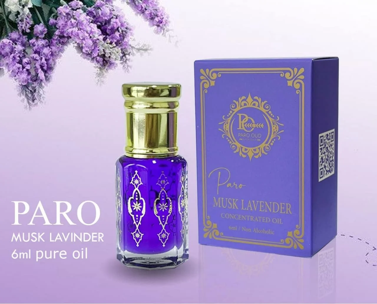 پارو عود و عطرها مشک لوندر I 6ml I روغن عطر I عطر خالص I عطر طبیعی I عطر بدون الکل I عطر سنتی I عطر ارگانیک I رایحه ماندگار I روغن عربی I عطر بدون الکل