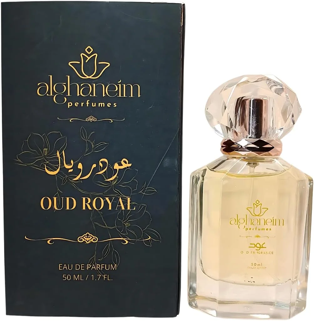 عطرهای عود رویال – رایحه سلطنتی | مناسب برای خانم ها و آقایان | ماندگاری طولانی | الهام گرفته از طراحان | 50 میلی لیتر | توسط عطرهای الغنیم.