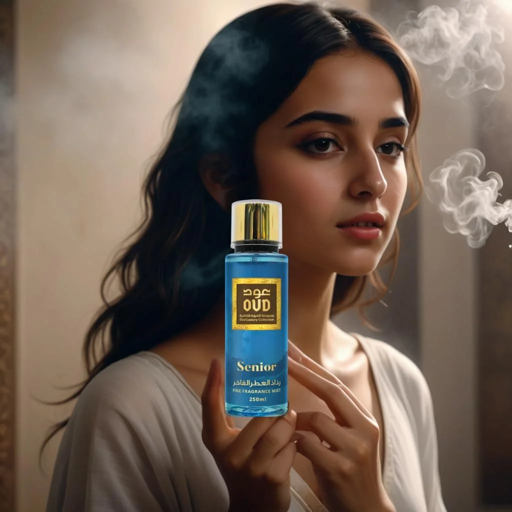 بادی میست معطر عود لاکچری کالکشن مدل Senior حجم 250 میلی لیتر - رایحه ماندگار، جوهره لوکس دبی - نت های تند، گلی و شرقی - ایده آل برای استفاده روزانه به عنوان اسپری بدن یا بادی اسپلش مو