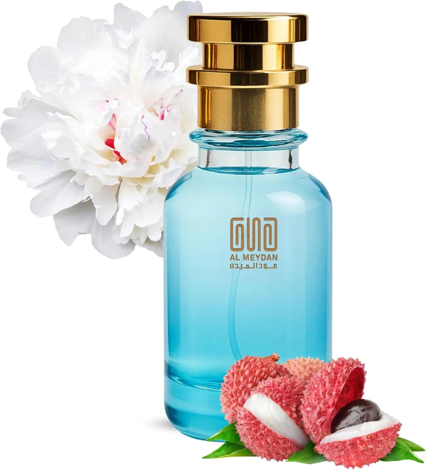 عطر روغنی عود المیدان مردانه و زنانه – مشابه رایحه 212 وی آی پی پارتی فیور – ساخته شده با رایحه های میوه ای، دریایی، چوبی و مشک – ماندگاری بالا و بدون الکل (50 میل)