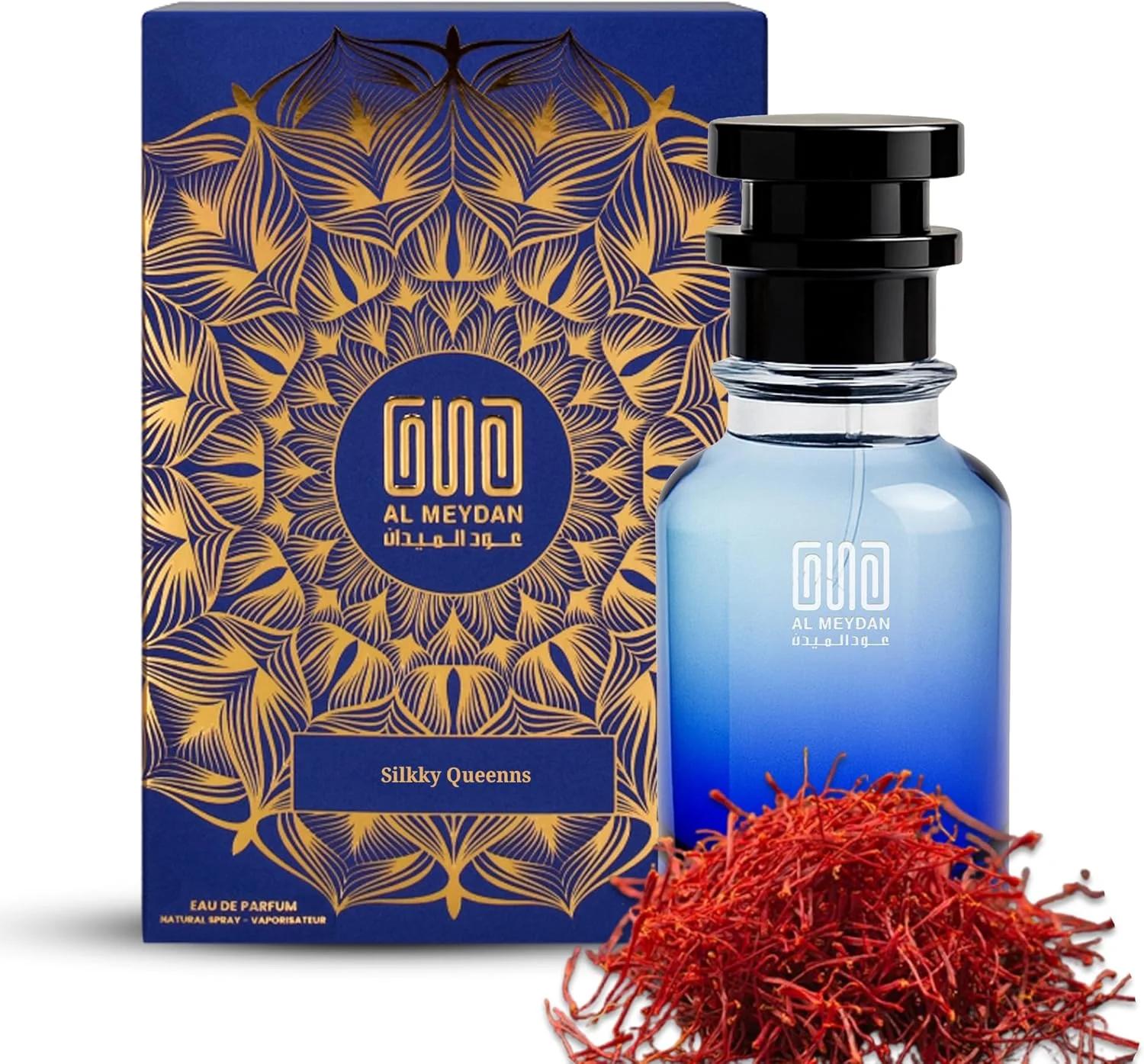 عطر روغنی زنانه عود المیدان – الهام گرفته از Le Teulippe – عطر روغنی بدون الکل با رایحه گل فریزیا، لاله صورتی و وتیور – ماندگاری طولانی، تازه و ظریف (80 میلی لیتر)