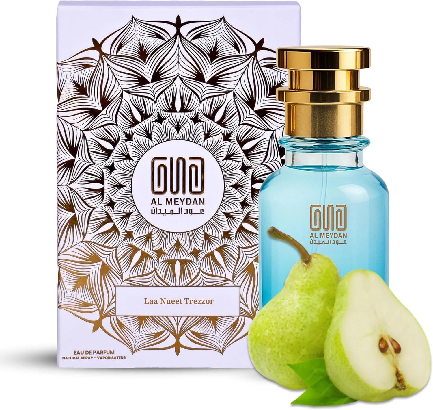 عطر روغنی زنانه عود المیدان – الهام گرفته از لا نویت ترزور – عطر روغنی بدون الکل با رایحه گلابی، توت فرنگی، رز و وانیل – ماندگاری طولانی، شیرین، میوه ای و احساسی (200 میلی لیتر)