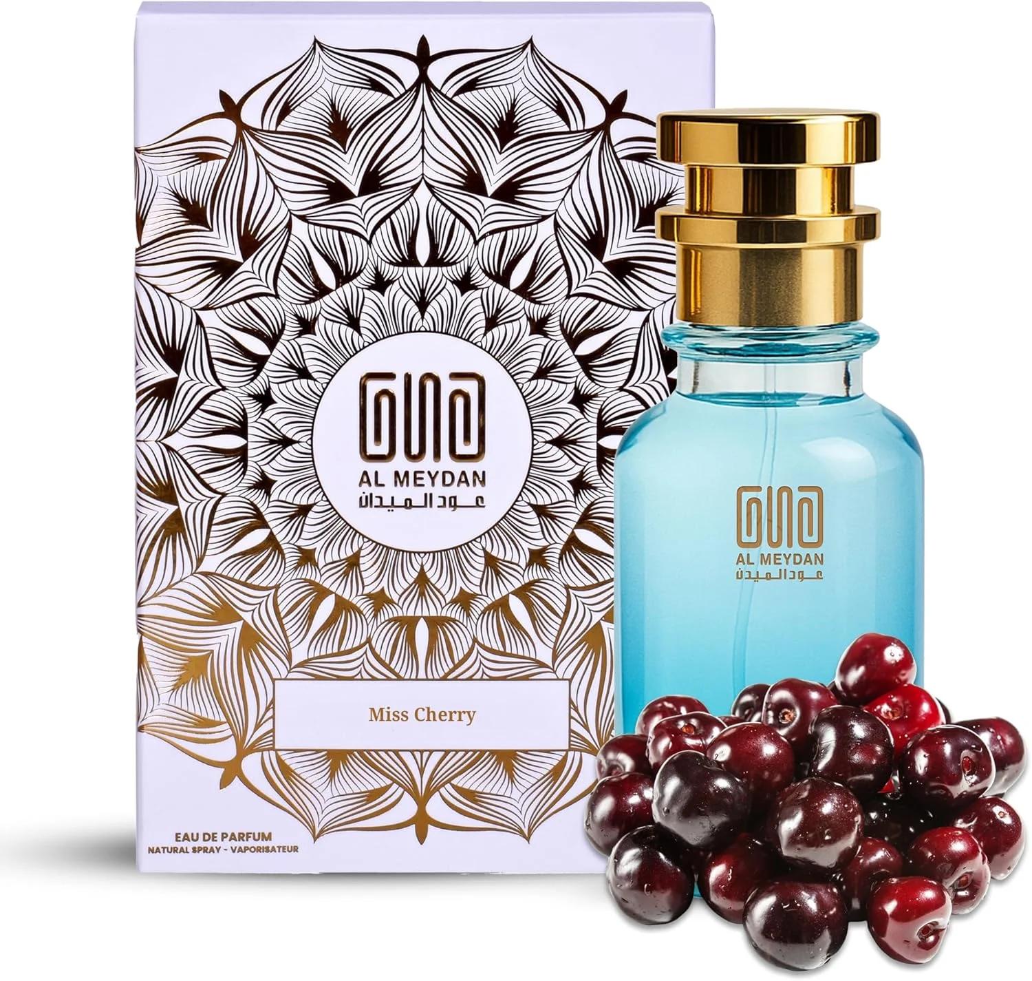 عطر روغنی عود المیدان زنانه – الهام گرفته از میس چری – عطر روغنی بدون الکل با رایحه گیلاس، کارامل و رز – ماندگاری بالا، میوه‌ای، شیرین و شیک (۳۰ میلی‌لیتر)