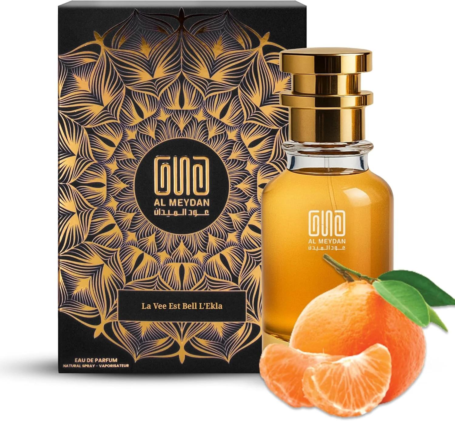 عطر روغنی عود المیدان زنانه – الهام گرفته از لا وی است بل لِکلا – عطر روغنی بدون الکل با رایحه شکوفه پرتقال، یاس و وانیل – ماندگاری طولانی، گلی، شیرین و ظریف (80 میلی لیتر)