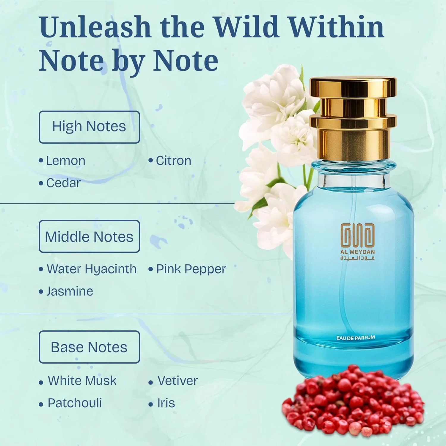 عطر روغنی عود المیدان زنانه – الهام گرفته از شانس ای فرش – عطر روغنی بدون الکل با رایحه های لیمو، یاس و مشک – ماندگاری طولانی، رایحه ای تازه، ظریف و پرانرژی (100 میلی لیتر)