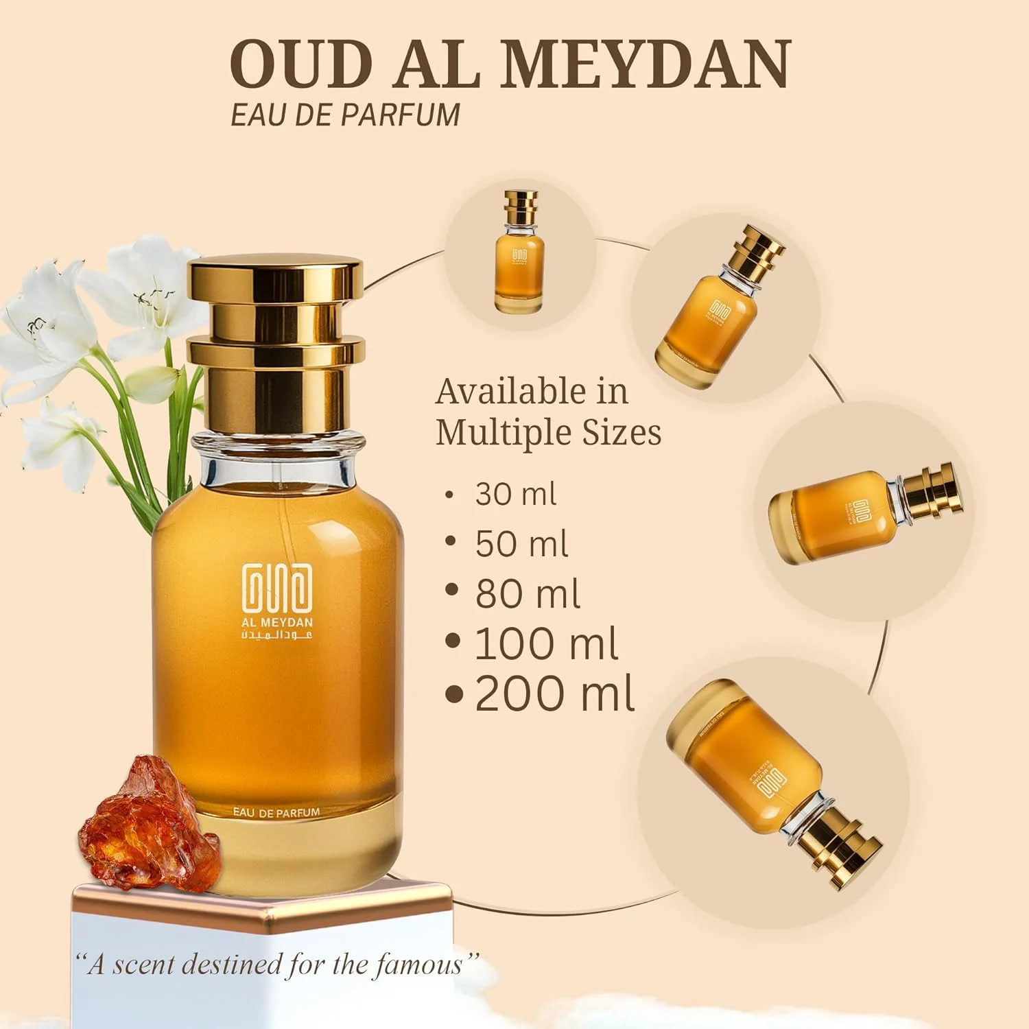 Oud Al Meydan Oil-Based Perfume for Men and Women – Inspired by Laa Kollé Noirr – Alcohol-Free Perfume Oil with Rose, Raspberry & Musk – Long Lasting Fragrance (200 ML)