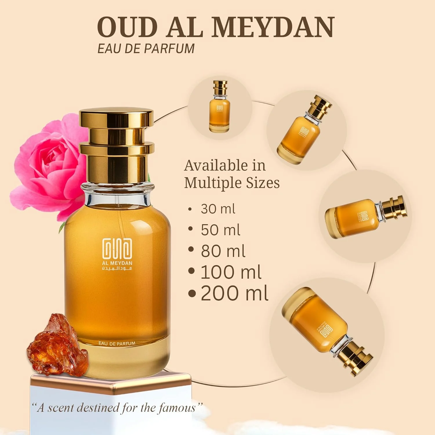 عطر روغنی عود المیدان زنانه – مشابه رایحه له توسکا – عطر روغنی مرکباتی و گلی بدون الکل با رایحه لیمو، رز و وانیل – ماندگاری طولانی 8 تا 10 ساعت (100 میلی لیتر)