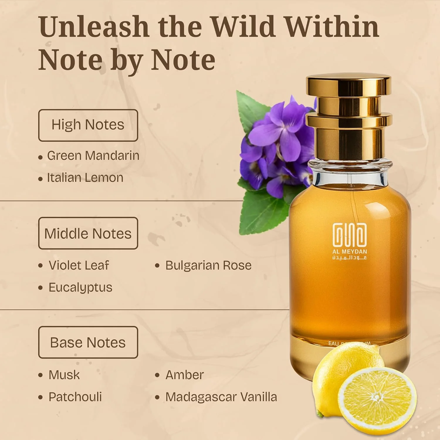 عطر روغنی عود المیدان زنانه – مشابه رایحه له توسکا – عطر روغنی مرکباتی و گلی بدون الکل با رایحه لیمو، رز و وانیل – ماندگاری طولانی 8 تا 10 ساعت (100 میلی لیتر)