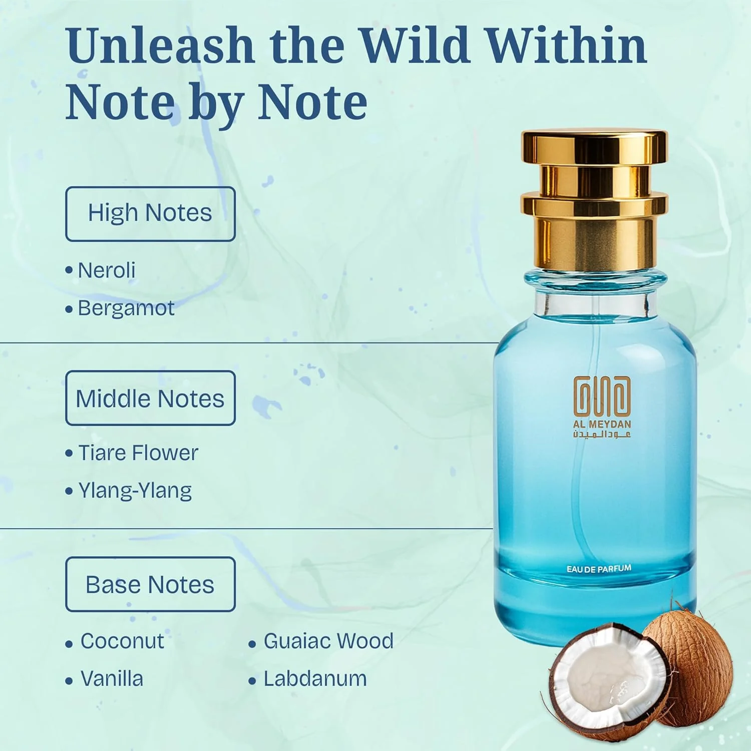 Oud Al Meydan Oil Based Perfume for Women – Inspired by Sunkisseed Godess – Alcohol-Free Sweet Tropical Coconut Vanilla Floral Scent with Citrus & Woody Notes – Long Lasting Daily Wear (100 ML)