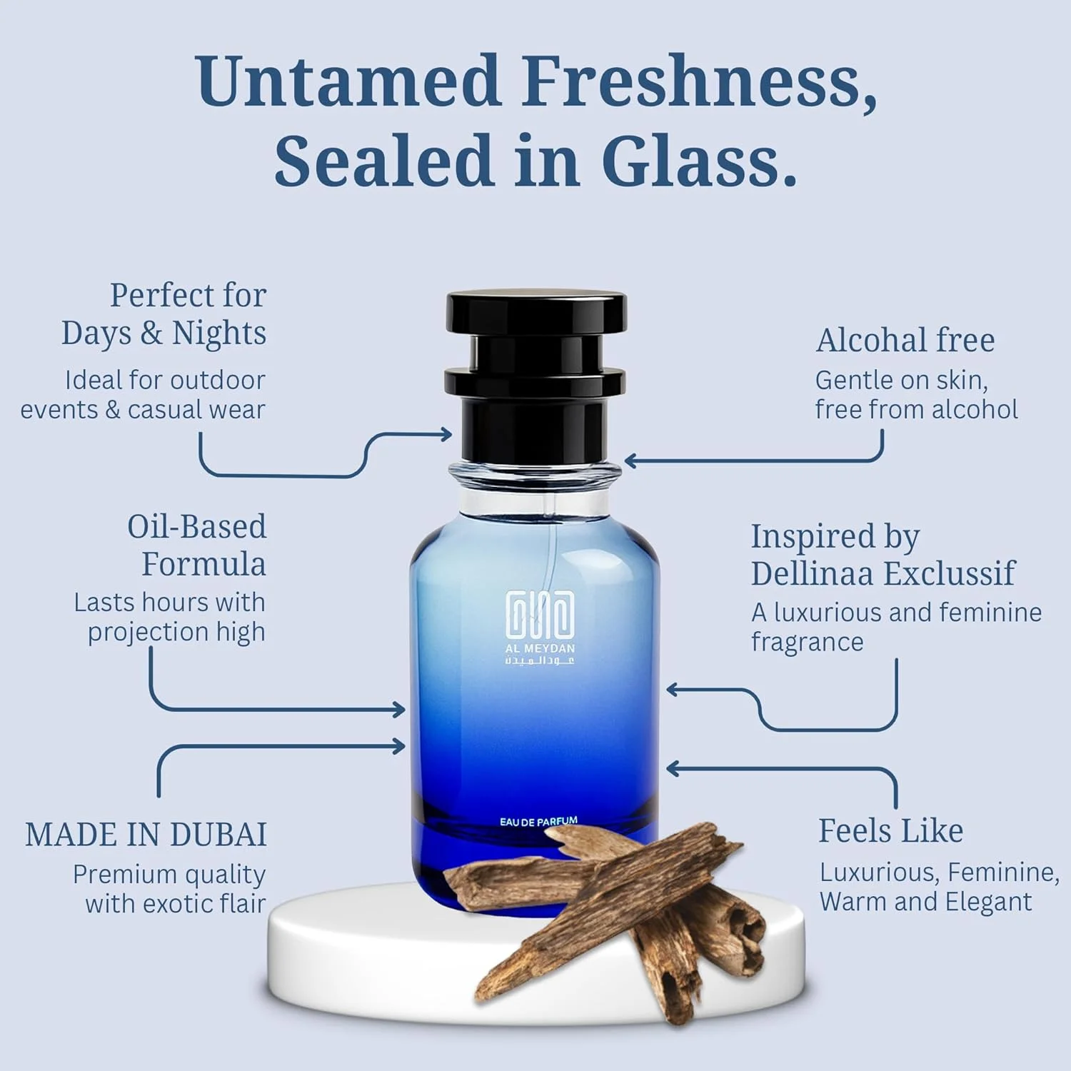 عطر روغنی زنانه عود المیدان – الهام گرفته از دلینا اکسکلوسیف – عطر روغنی بدون الکل با رایحه رز، عود و وانیل – ماندگاری طولانی، لوکس و ظریف (100 میلی لیتر) عطر روغنی زنانه عود المیدان – الهام گرفته از دلینا اکسکلوسیف – عطر روغنی بدون الکل با رایحه رز، عود و وانیل – ماندگاری طولانی، لوکس و ظریف (100 میلی لیتر)