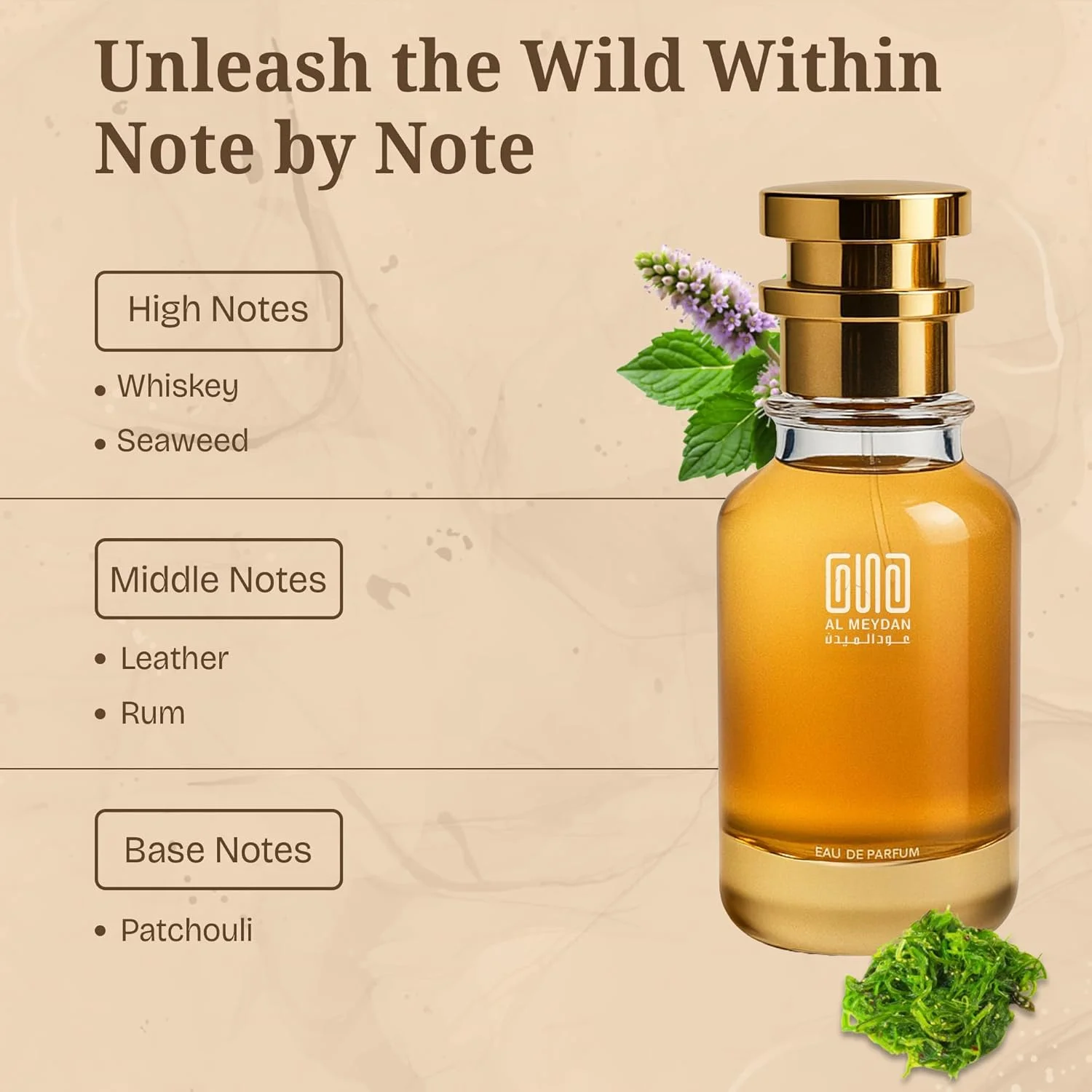 عطر روغنی عود المیدان برای زنان و مردان – الهام گرفته از مالت – عطر روغنی بدون الکل با رایحه ویسکی، چرم و نعناع هندی – ماندگاری طولانی، جسورانه و دودی (80 میلی لیتر)
