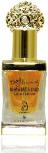 عطر روغنی و غلیظ غیر الکلی مردانه و زنانه خشاب و عود گلد ادیشن از عربیات، 12 میلی لیتر