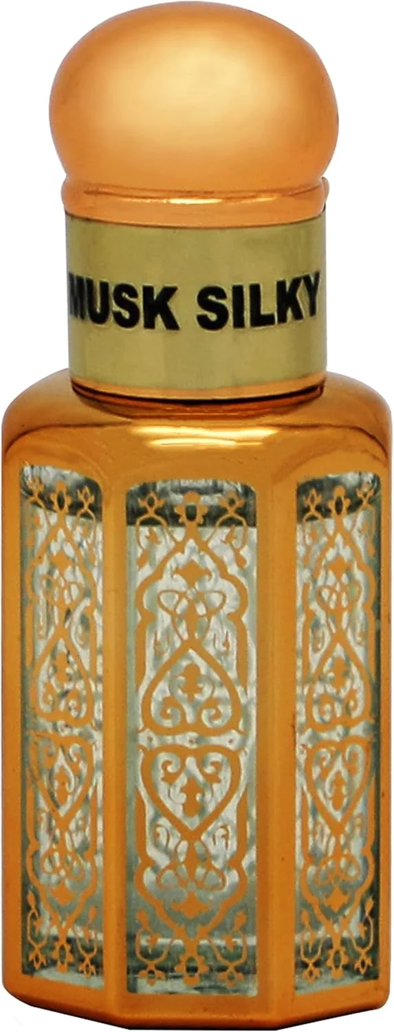 عطر مشک سیلکی مای پرفیومز از عطریات غیر الکلی اتوری یا روغن عطر غلیظ برای مردان و زنان، 12 میلی لیتر