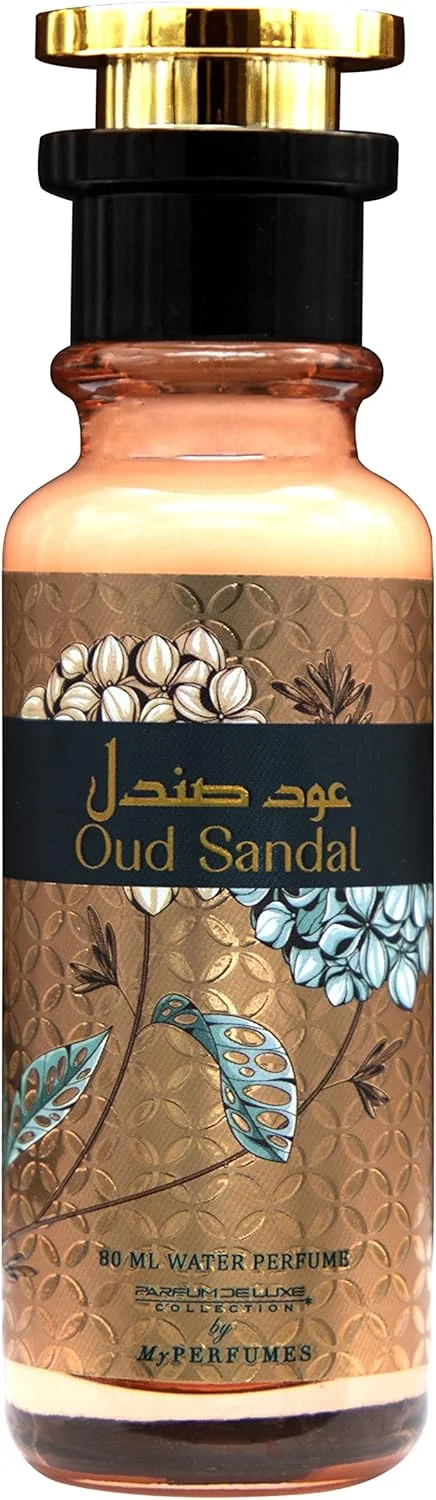 عود صندل مای پرفیومز از PARFUM DELUXE، عطر حلال غیر الکلی برای مردان و زنان، 80 میلی لیتر، ماندگاری طولانی و بدون الکل