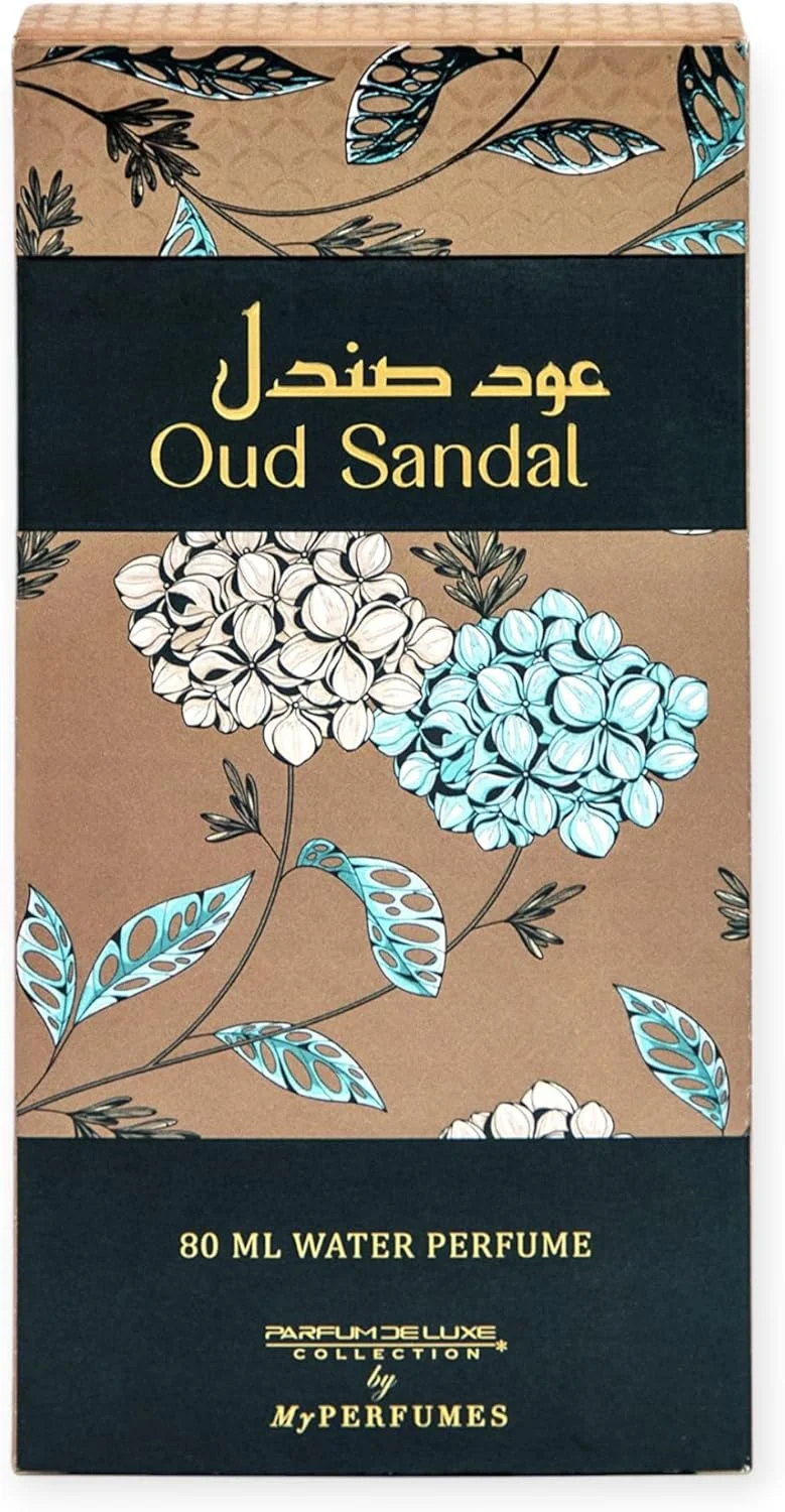 عود صندل مای پرفیومز از PARFUM DELUXE، عطر حلال غیر الکلی برای مردان و زنان، 80 میلی لیتر، ماندگاری طولانی و بدون الکل