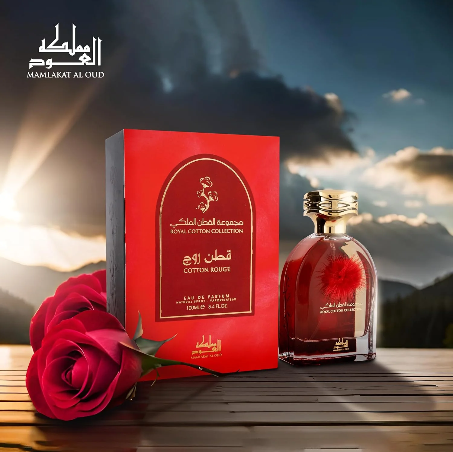 مملکت العود کتان رژ، مجموعه رویال کتان | رایحه گلی و گلگون | ادو پرفیوم زنانه - 100 میلی لیتر مملکت العود کتان رژ، مجموعه رویال کتان | رایحه گلی و گلگون | ادو پرفیوم زنانه - 100 میلی لیتر
