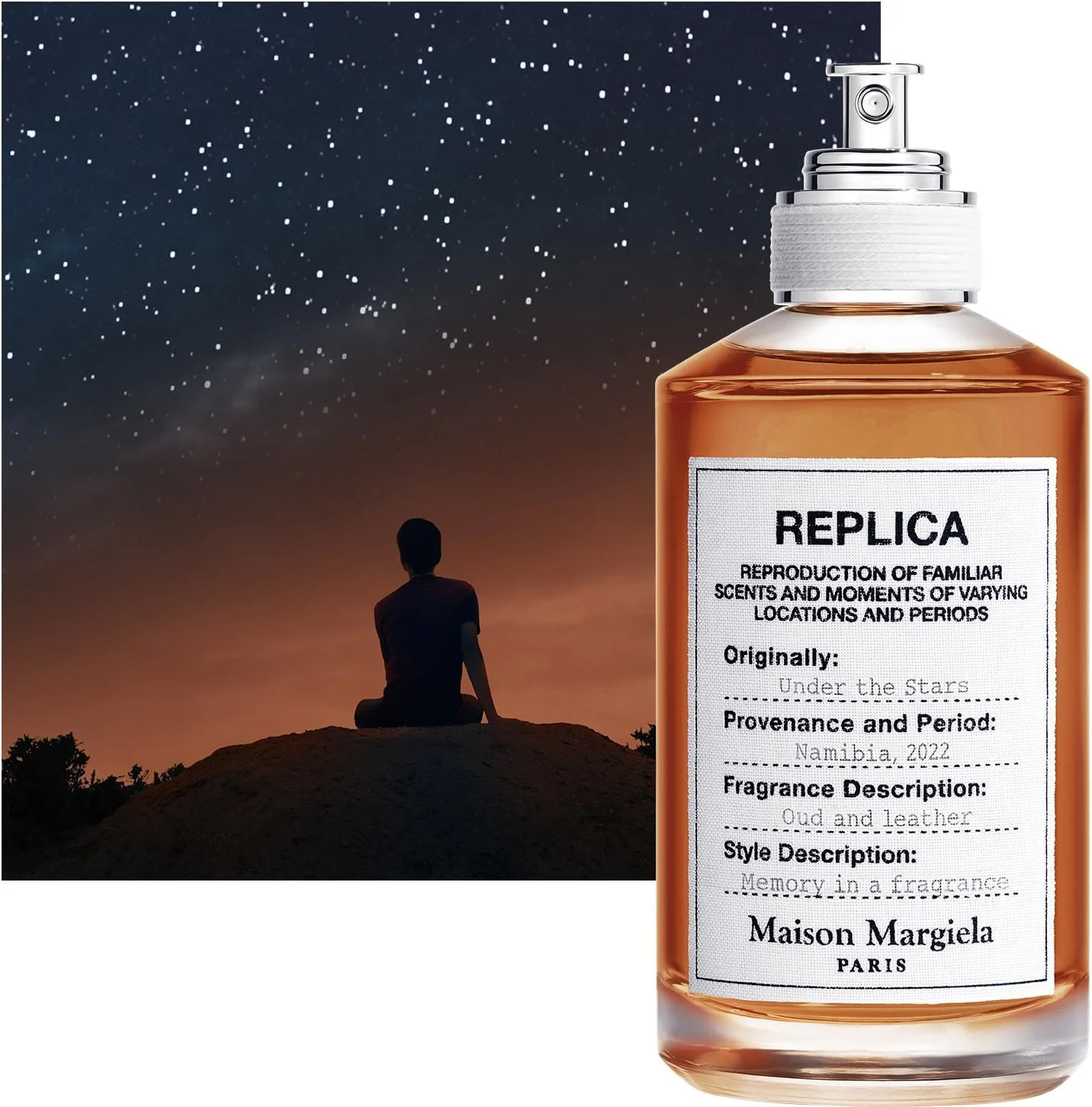 Maison Margiela - Replica - Under the Stars ادو تویلت - رایحه گرم و تند - با فلفل سیاه، چوب سدر و آکورد چرم - 30 میلی لیتر Maison Margiela - Replica - Under the Stars ادو تویلت - رایحه گرم و تند - با فلفل سیاه، چوب سدر و آکورد چرم - 30 میلی لیتر