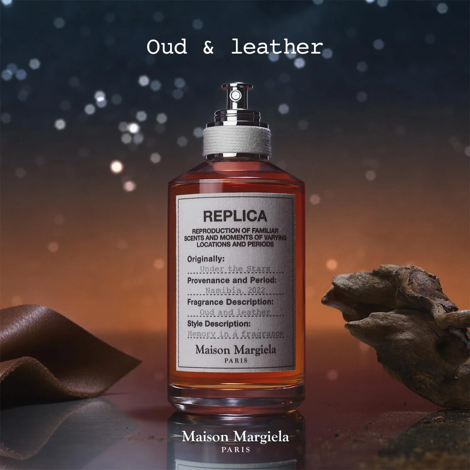 Maison Margiela - Replica - Under the Stars ادو تویلت - رایحه گرم و تند - با فلفل سیاه، چوب سدر و آکورد چرم - 30 میلی لیتر Maison Margiela - Replica - Under the Stars ادو تویلت - رایحه گرم و تند - با فلفل سیاه، چوب سدر و آکورد چرم - 30 میلی لیتر