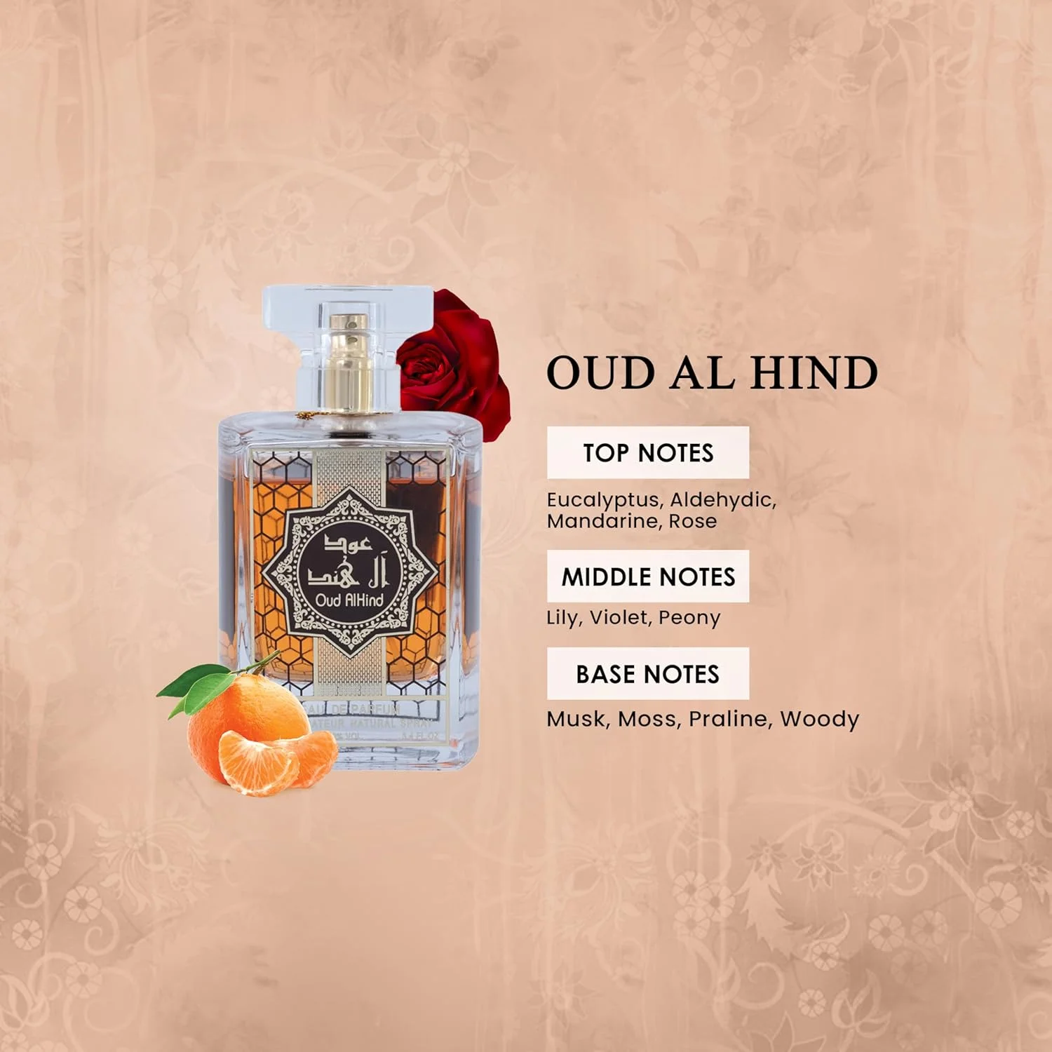 عطر مهبوب عود الهند (اصلی) ادو پرفیوم، 100 میلی لیتر عطر унисекс