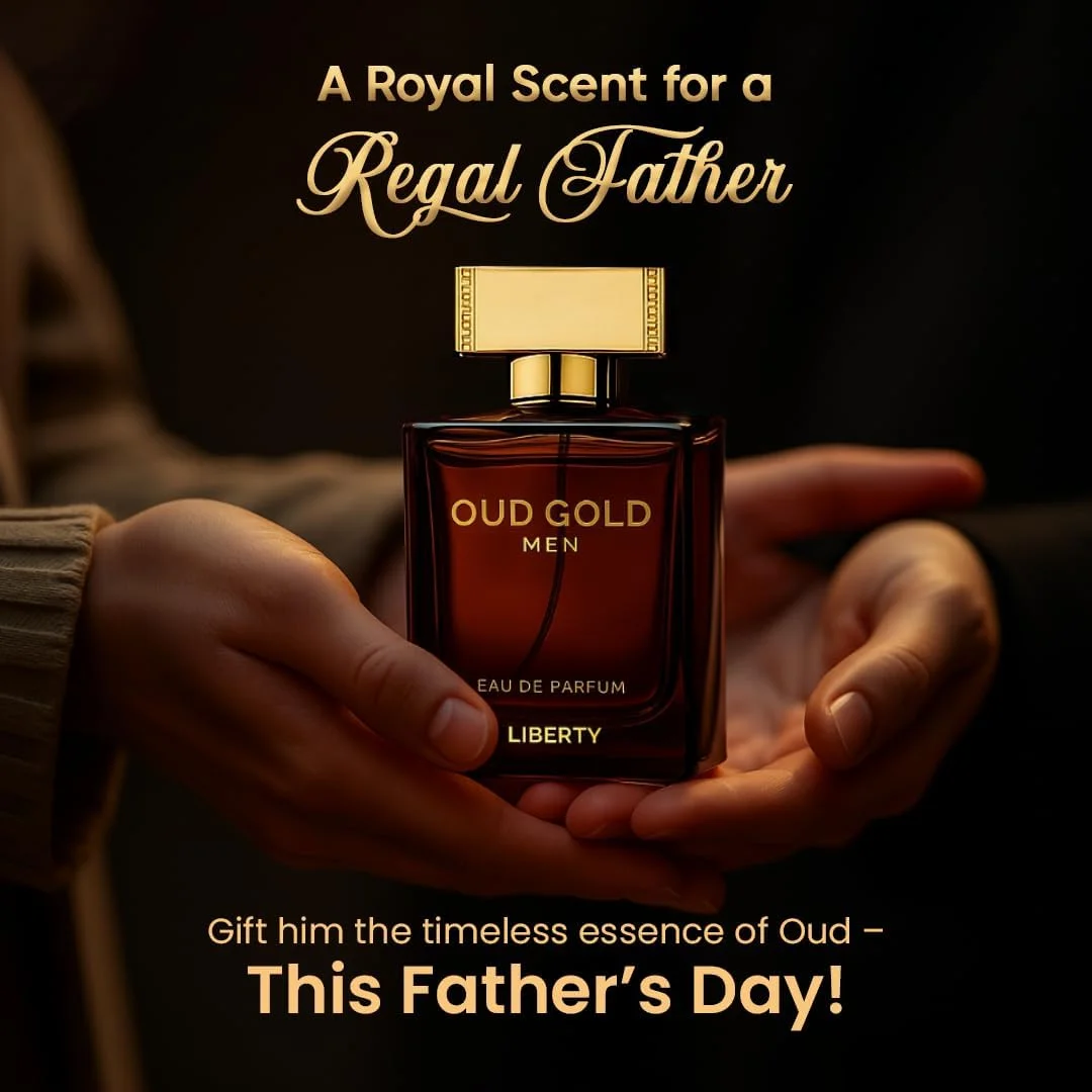 عطر اسپری عود گلد تابستانی لوکس مردانه و زنانه لیبرتی (50 میلی لیتر)، ادو پرفیوم، طراحی شده در فرانسه، ماندگاری طولانی، رایحه چوبی