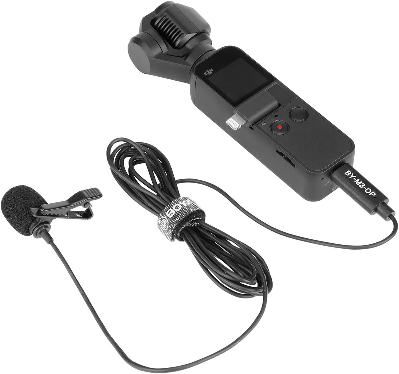میکروفون یقه‌ای دیجیتال همه جهته بویا مدل BY-M3-OP با اتصال USB Type-C سازگار با دوربین DJI OSMO Pocket برای ضبط فیلم و ولاگ
