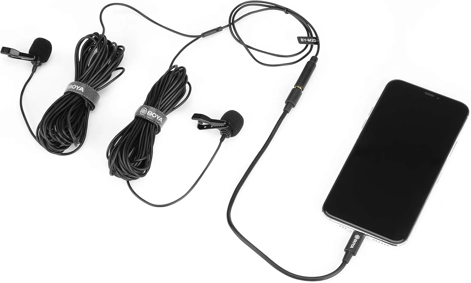 میکروفون یقه ای دوگانه دیجیتال همه جهته BOYA BY-M2D سازگار با دستگاه های iOS آیفون، آیپد و آیپاد تاچ - کابل 6 متری میکروفون یقه ای دوگانه دیجیتال همه جهته BOYA BY-M2D سازگار با دستگاه های iOS آیفون، آیپد و آیپاد تاچ - کابل 6 متری