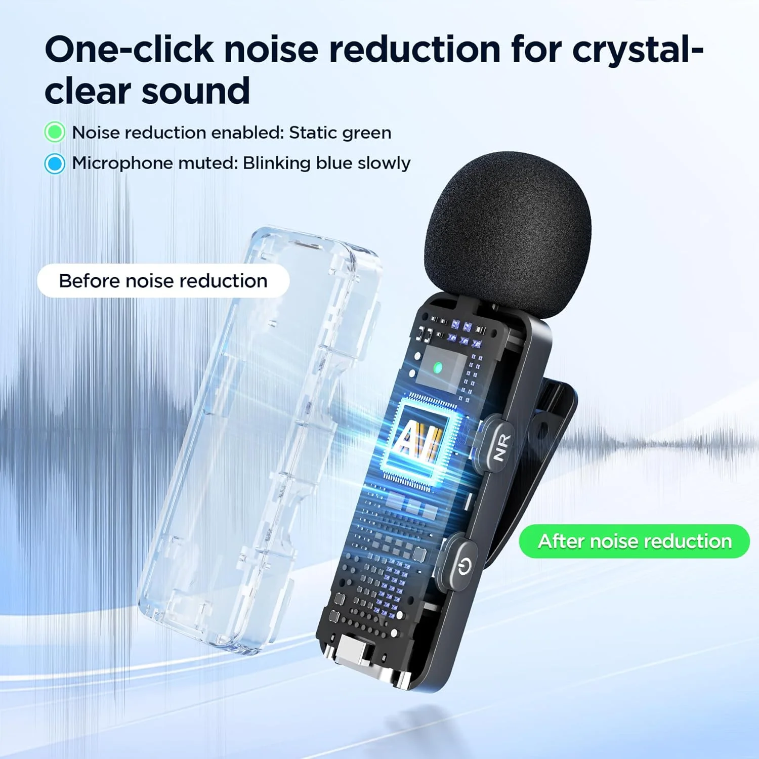 میکروفون یقه ای بی سیم بویا برای آیفون و آیپد - میکروفون ضبط ویدئو کاندنسر مینی دوگانه همه جهته برای مصاحبه، پادکست، ولاگ، یوتیوب و پخش زنده (TX+TX+RX) میکروفون یقه ای بی سیم بویا برای آیفون و آیپد - میکروفون ضبط ویدئو کاندنسر مینی دوگانه همه جهته برای مصاحبه، پادکست، ولاگ، یوتیوب و پخش زنده (TX+TX+RX)