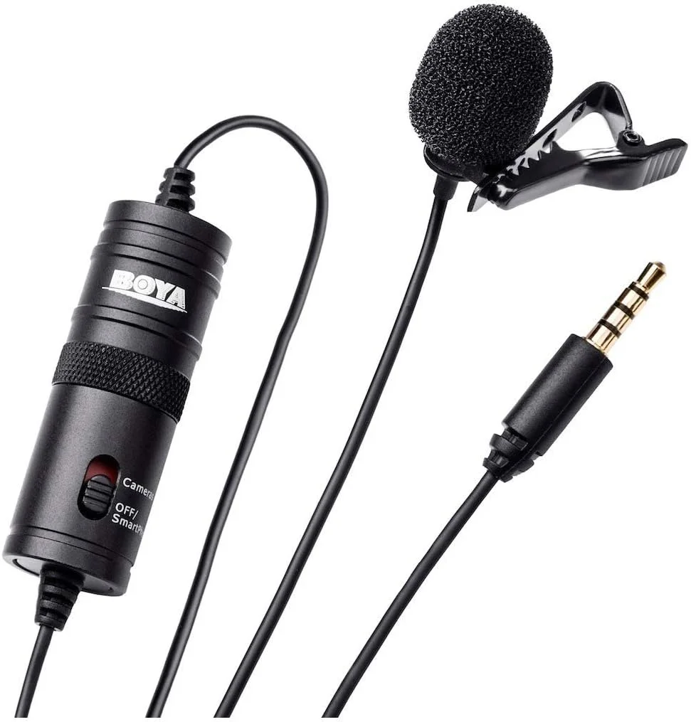 میکروفون یقه ای همه جهته BOYA BY-M1 برای Canon Nikon Sony DSLR Camcorder ضبط کننده های صدا iPhone 6 5S 5 4S 4
