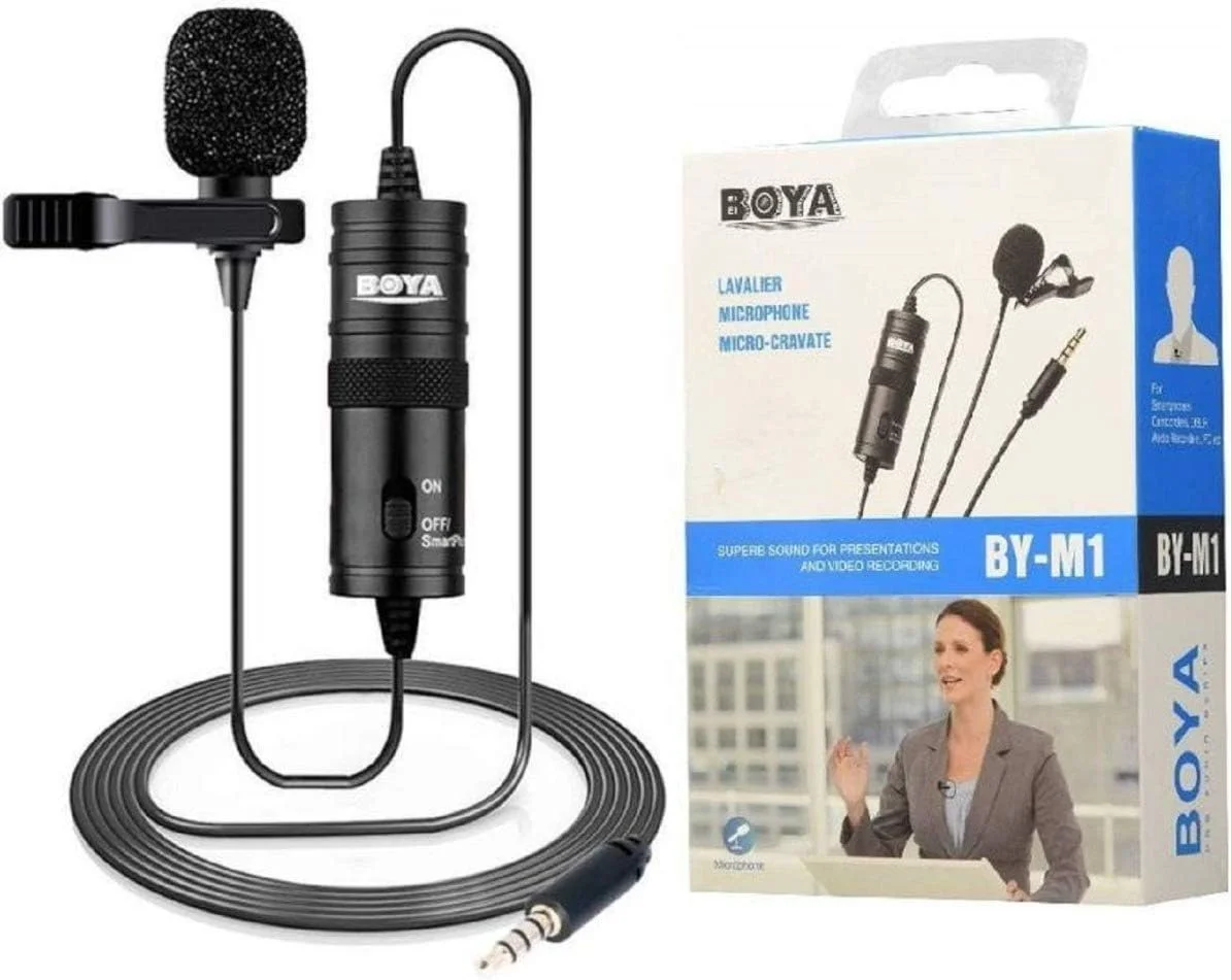 میکروفون یقه ای همه جهته BOYA BY-M1 برای Canon Nikon Sony DSLR Camcorder ضبط کننده های صدا iPhone 6 5S 5 4S 4 میکروفون یقه ای همه جهته BOYA BY-M1 برای Canon Nikon Sony DSLR Camcorder ضبط کننده های صدا iPhone 6 5S 5 4S 4