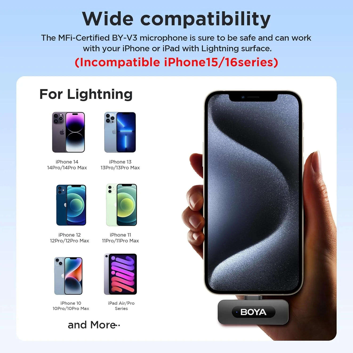 میکروفون یقه ای بی سیم بویا برای آیفون و آیپد - میکروفون ضبط ویدئو کاندنسر مینی دوگانه همه جهته برای مصاحبه، پادکست، ولاگ، یوتیوب و پخش زنده (TX+TX+RX) میکروفون یقه ای بی سیم بویا برای آیفون و آیپد - میکروفون ضبط ویدئو کاندنسر مینی دوگانه همه جهته برای مصاحبه، پادکست، ولاگ، یوتیوب و پخش زنده (TX+TX+RX)