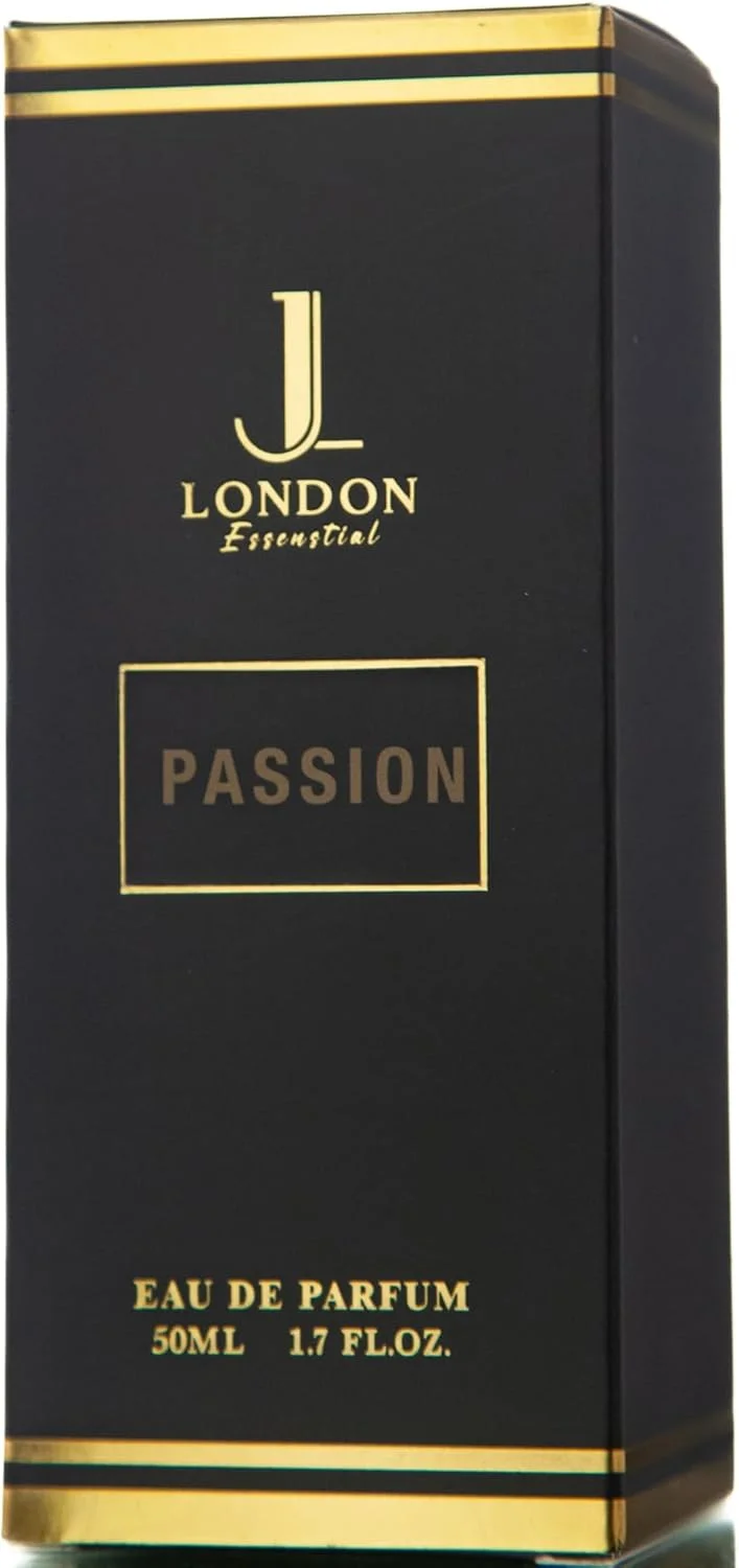 عطر ادو پرفیوم JAN LONDON ESSENTIAL - PASSION برای مردان و زنان، عطر یونیسکس ماندگار الهام گرفته شده برای بانوان و آقایان 50 میلی لیتر