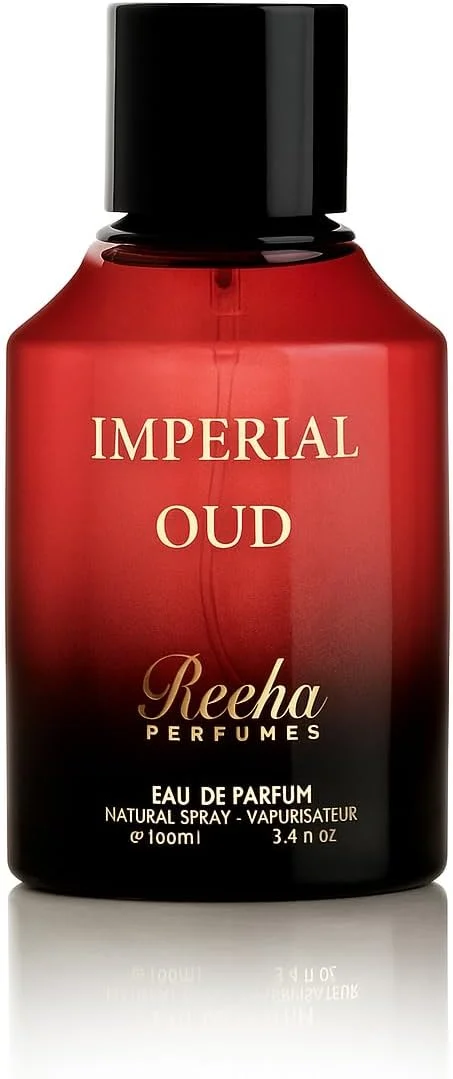 ادو پرفیوم ایمپریال عود 100 میلی لیتر از عطر ریها، عطر لوکس ماندگار унисекс، عود شرقی غنی با رایحه های چوبی و تند، عطر و هدیه طراح ممتاز