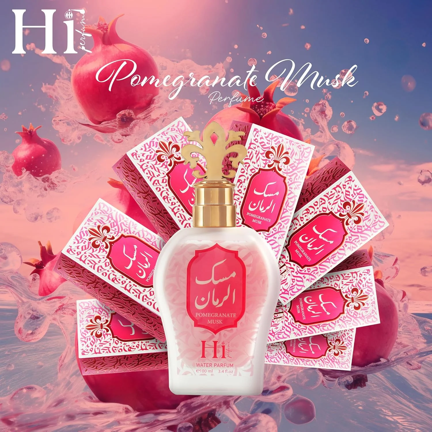 های پرفیوم عطر انار مشک واتر پرفیوم унисекс ۱۰۰ میلی لیتر