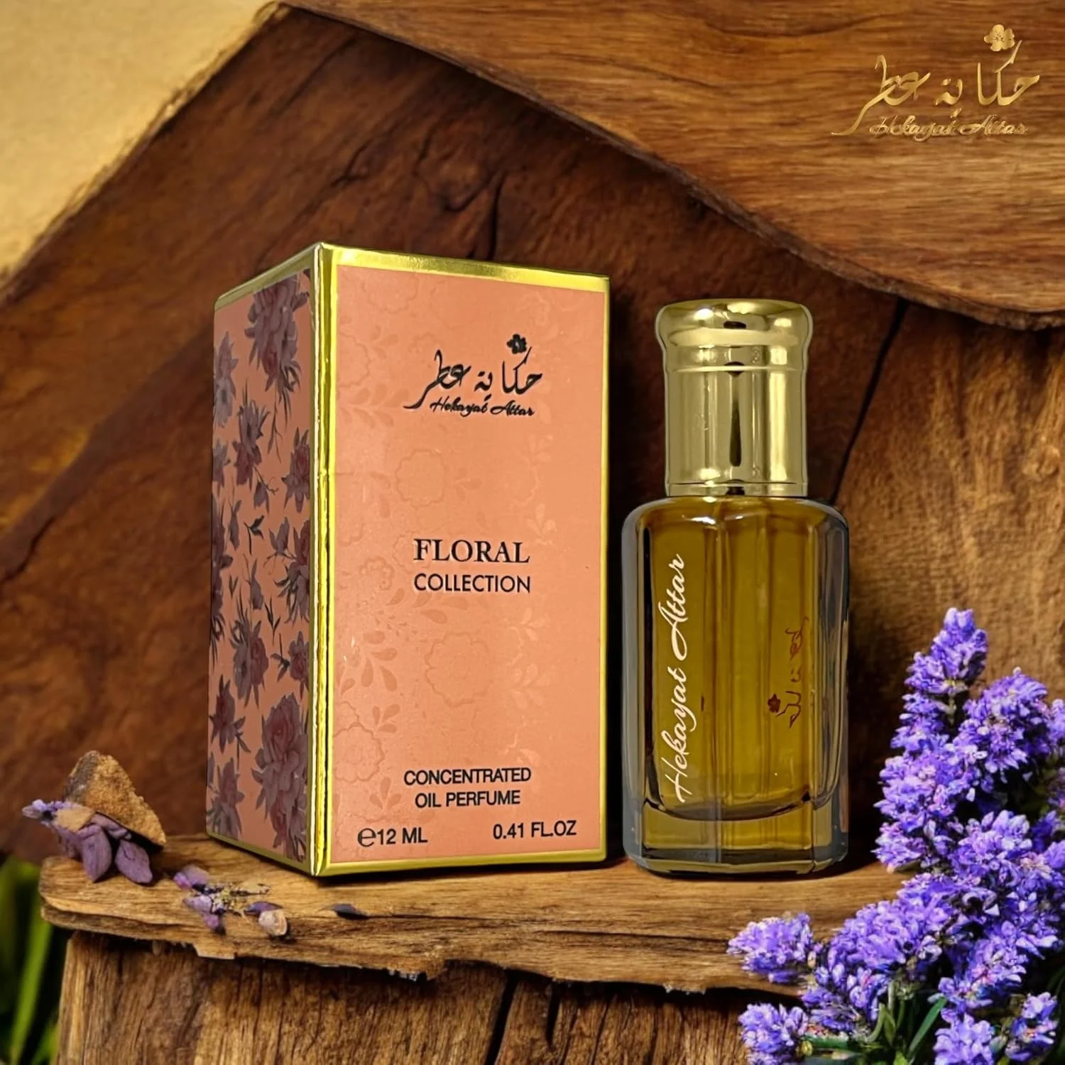 عطر روغنی کنسانتره 12 میل حکایات عطار اسطوخودوس عود (مجموعه گل‌ها)