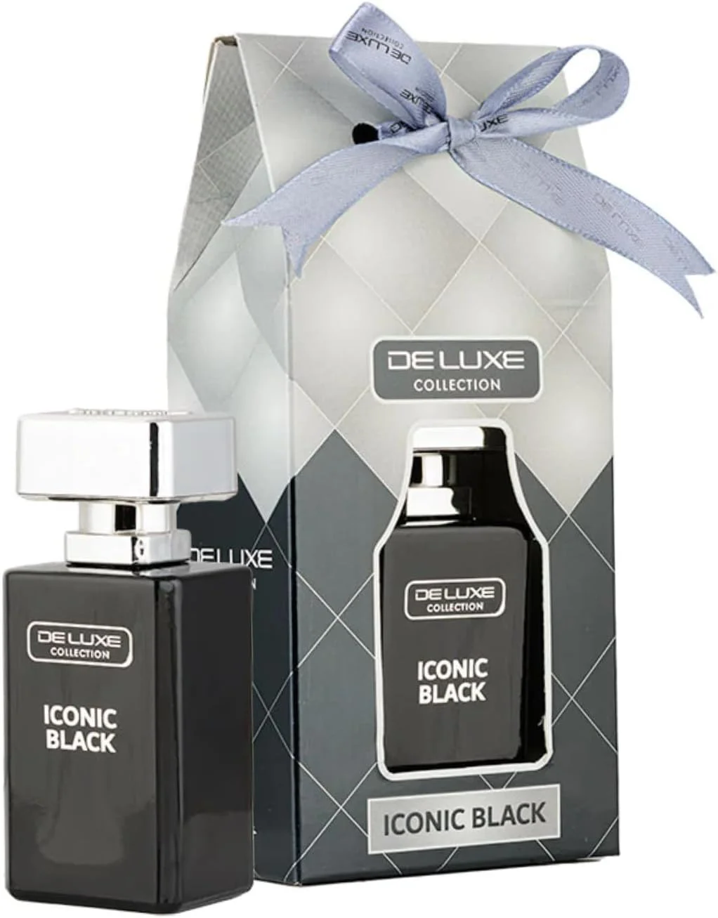 عطر آبی بدون الکل 50 میلی لیتری هامیدی دلوکس کالکشن آیکونیک بلک مناسب برای آقایان و بانوان