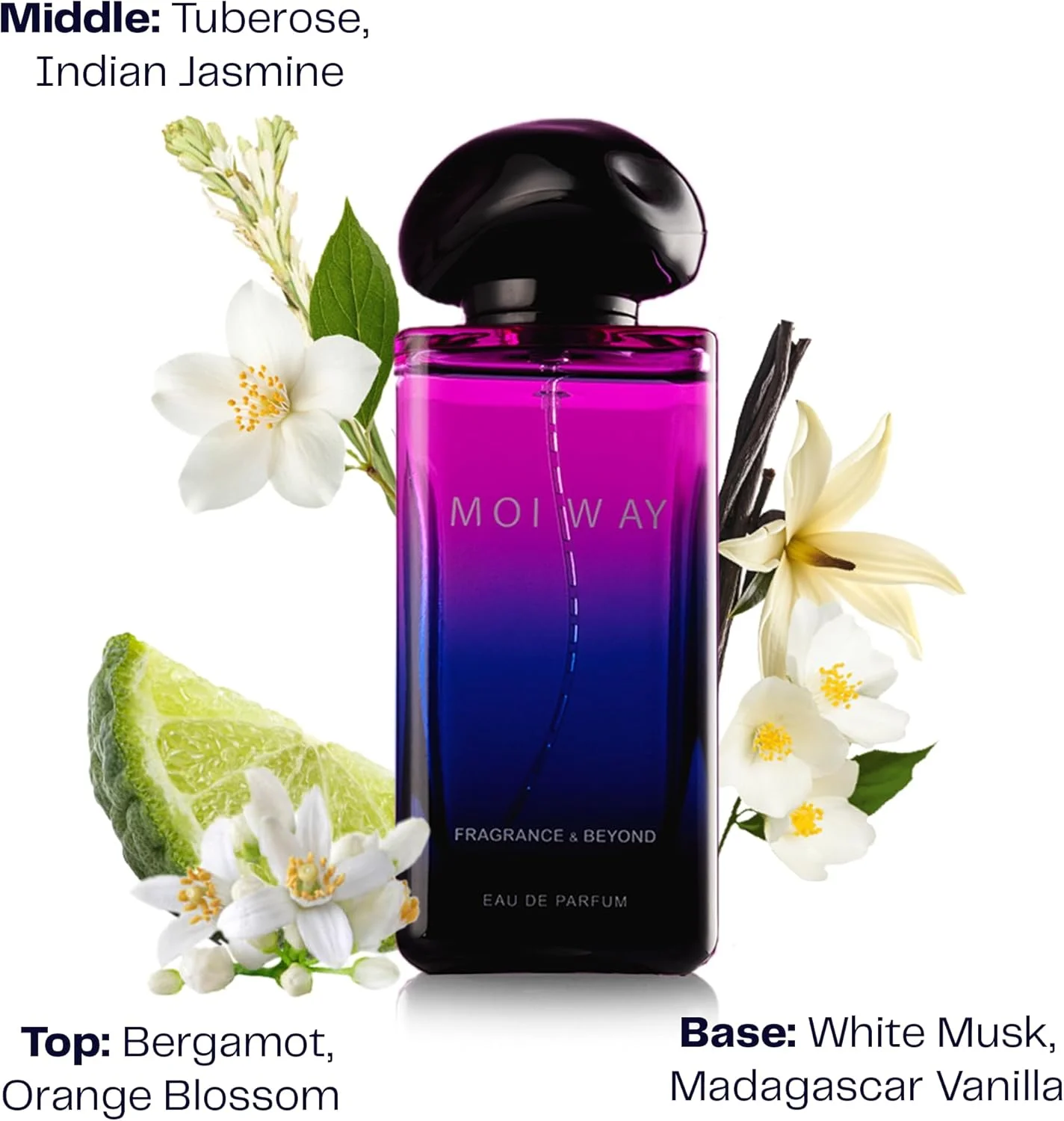 عطر زنانه Fragrance & Beyond مدل Moi Way Eau de Parfum حجم 100 میلی لیتر - عطر فرانسوی وارداتی با رایحه یاس، وانیل و مشک سفید | رایحه ماندگار | بهترین هدیه برای زنان عطر زنانه Fragrance & Beyond مدل Moi Way Eau de Parfum حجم 100 میلی لیتر - عطر فرانسوی وارداتی با رایحه یاس، وانیل و مشک سفید | رایحه ماندگار | بهترین هدیه برای زنان