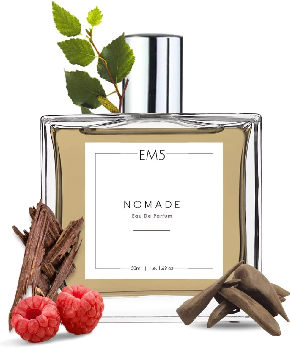 عطر یونیسکس EM5™ Nomade برای آقایان/بانوان | کهربا عود چرم دودی | اسپری عطر برای مردان و زنان | رایحه قوی و ماندگار | هدیه برای او و او
