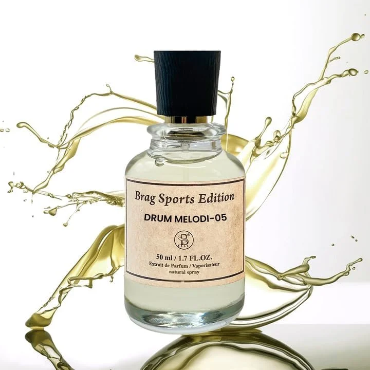 B Brag Sports Edition Drum Melodi-05 Extrait De Parfum | عطرهای تازه، مرکباتی و مشک برای مردان | عطر عربی ماندگار برای استفاده روزانه | رایحه جسورانه برای مردان مدرن 1.7 OZ | عطور للرجال