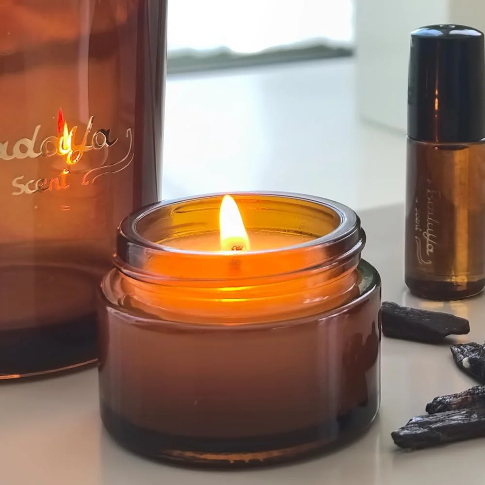 مجموعه هدیه عطر عود عربی بدایا - روغن عطر، بخور و شمع معطر 3 تکه - الهام گرفته از صحرای دبی - عطر لوکس خانه و هدیه مراقبت از خود برای مردان و زنان