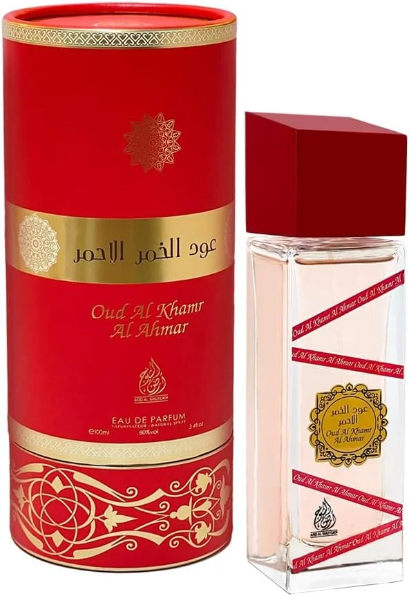 ادکلن унисекс ARD EL SHUYUKH Oud Al Khamr Al Ahmar حجم 100 میلی لیتر - رایحه ای فریبنده از میوه و گل با رایحه فلفل صورتی، اسطوخودوس و چوب صندل ادکلن унисекс ARD EL SHUYUKH Oud Al Khamr Al Ahmar حجم 100 میلی لیتر - رایحه ای فریبنده از میوه و گل با رایحه فلفل صورتی، اسطوخودوس و چوب صندل