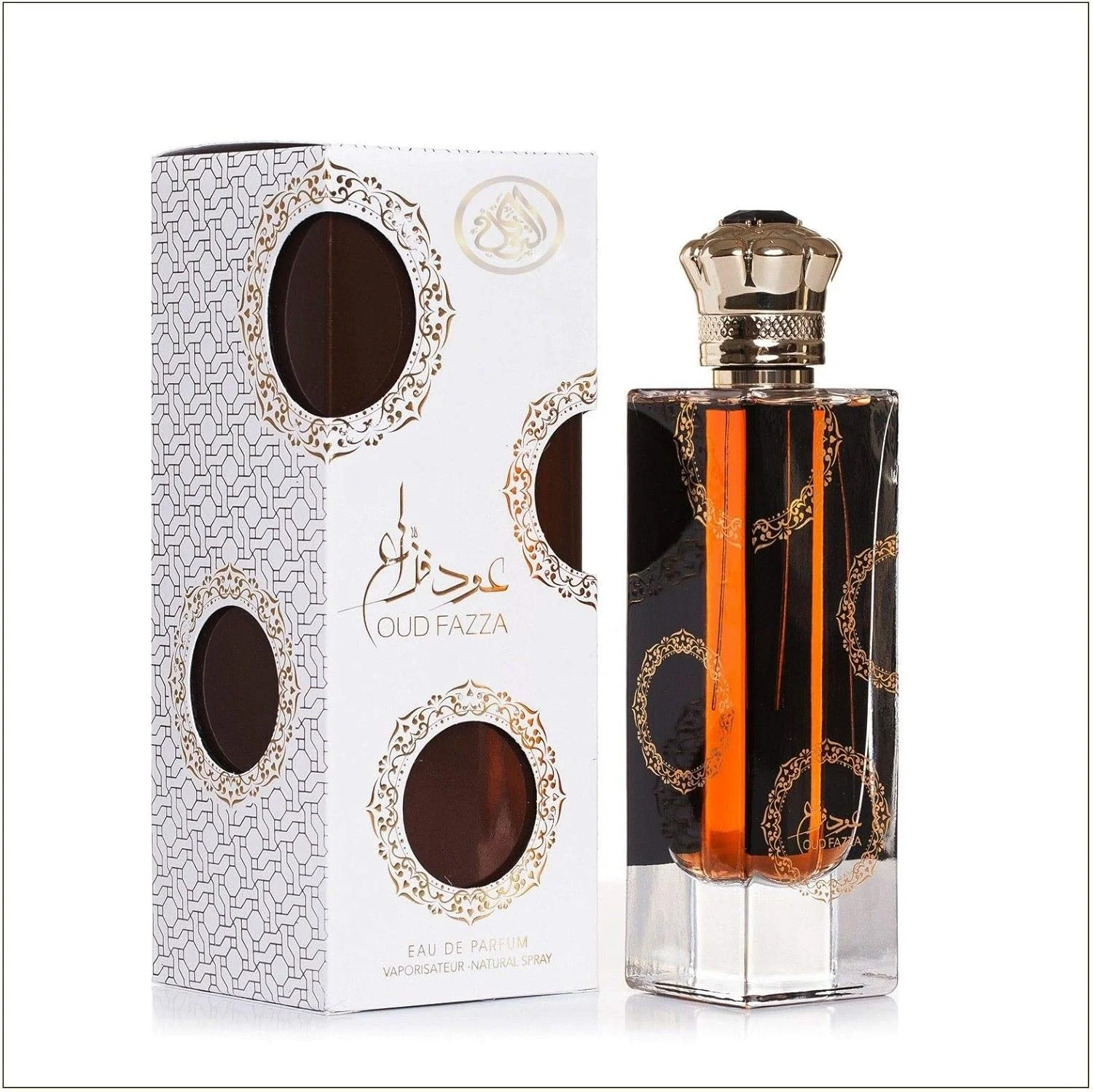 عطر زنانه عربی ارض الزعفران عود فازا ادو پرفیوم 100 میلی لیتر