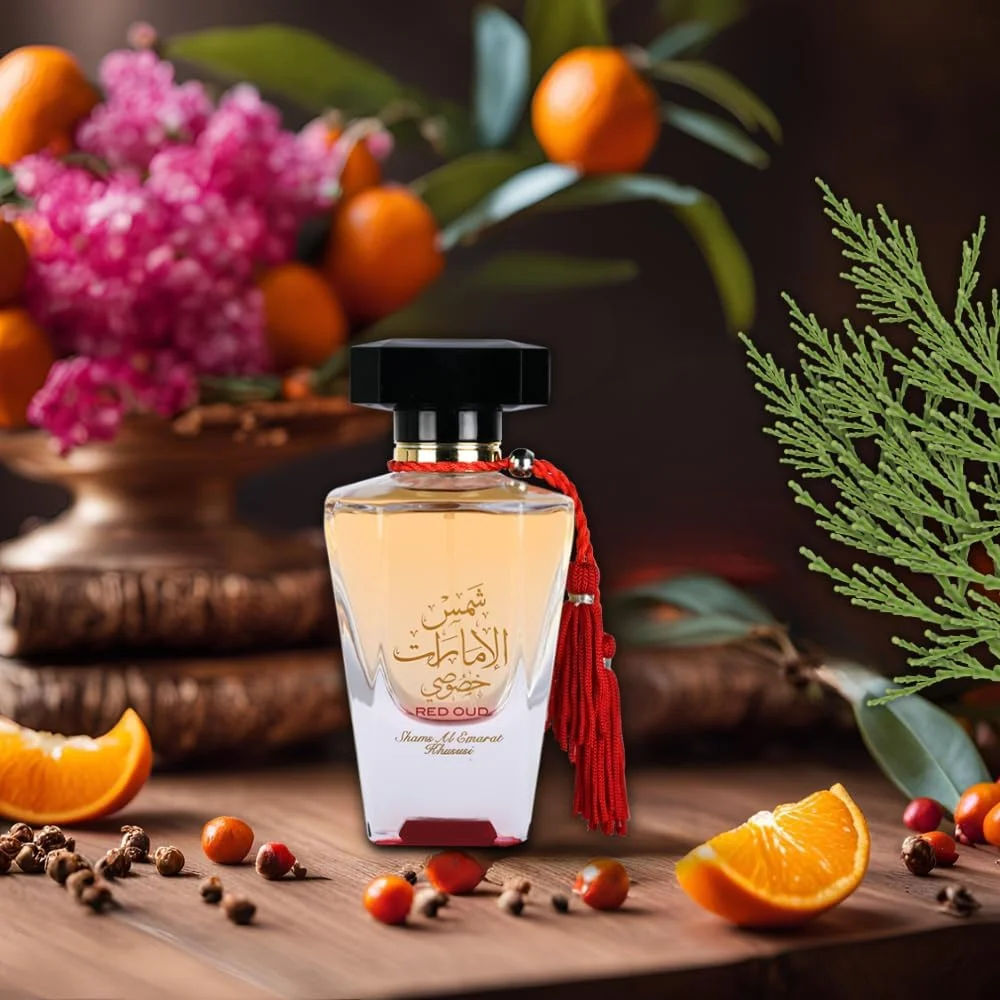 عطر ادو پرفیوم унисекс عود قرمز خصوصی شمس الامارات از ارض الزعفران 100 میلی لیتر عطر ادو پرفیوم унисекс عود قرمز خصوصی شمس الامارات از ارض الزعفران 100 میلی لیتر