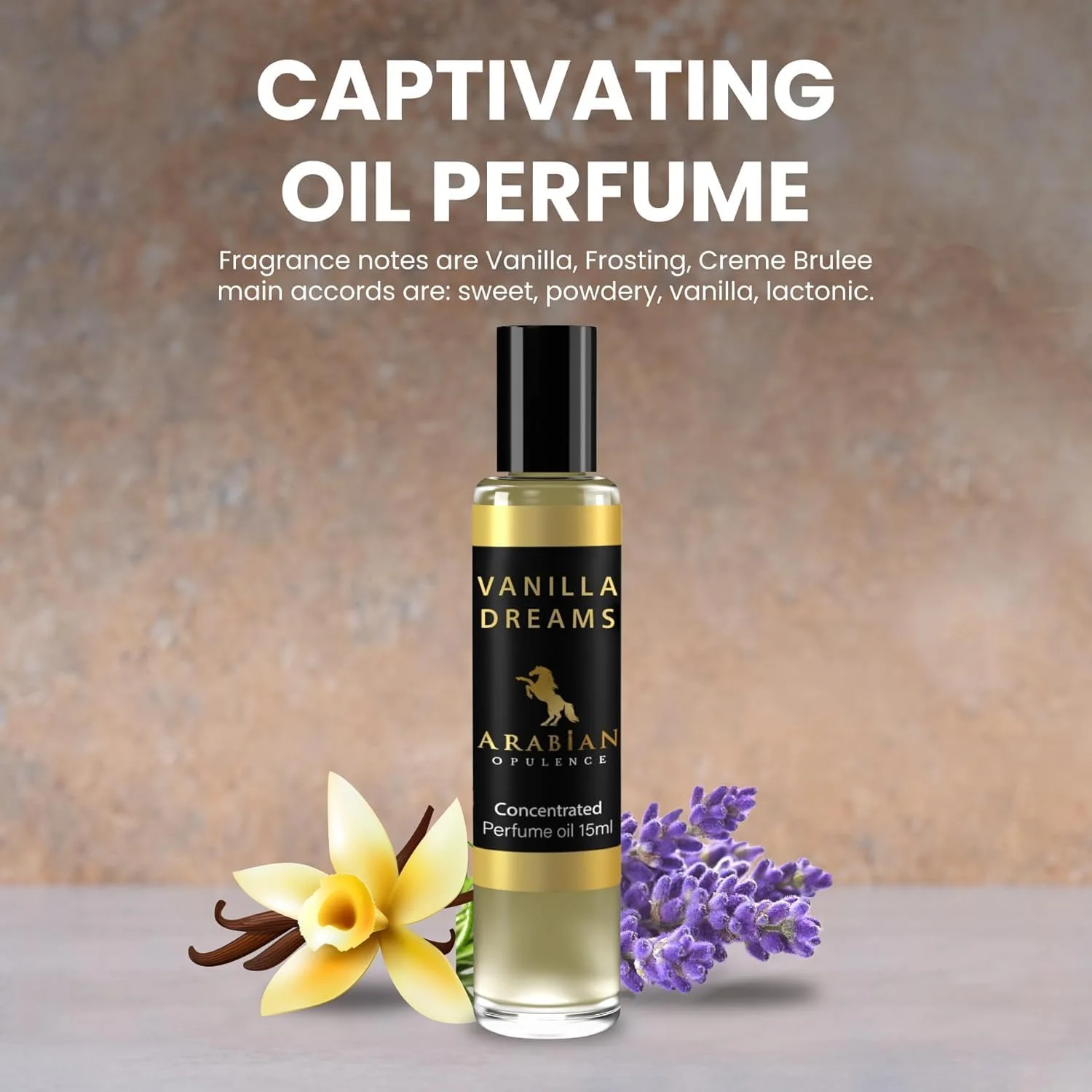 عطر روغنی رولی Arabian Opulence FR99 Vanilla Dreams، روغن بدن معطر غلیظ، عطر روغنی ماندگار برای زنان، بطری عطر ملایم بدون الکل سایز مسافرتی (15 میلی لیتر) عطر روغنی رولی Arabian Opulence FR99 Vanilla Dreams، روغن بدن معطر غلیظ، عطر روغنی ماندگار برای زنان، بطری عطر ملایم بدون الکل سایز مسافرتی (15 میلی لیتر)