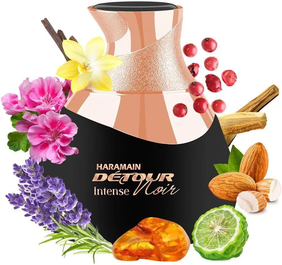 ادکلن الحرمین دتور نویر اینتنس 100 میلی لیتر | عطر لوکس شرقی چوبی یونیسکس | رایحه ماندگار جسورانه و متهورانه برای مردان و زنان