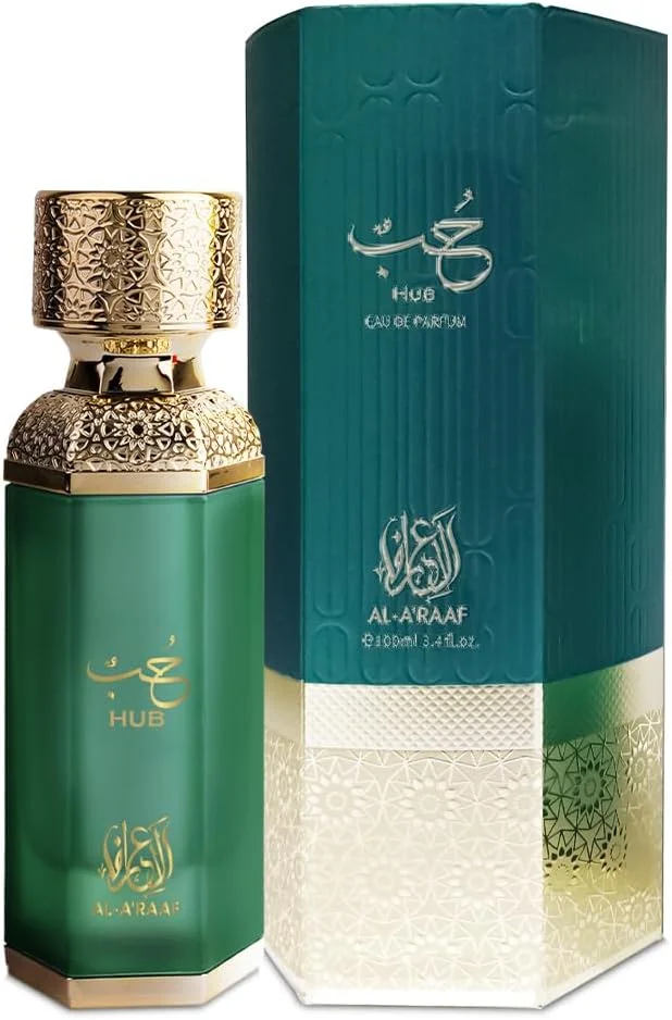 عطر هاب AL A’RAAF حجم 100 میلی لیتر - کهربایی گلی با شربت انگور فرنگی سیاه، رز ترکی و داوانا - رایحه ای عمیق و رمانتیک زنانه