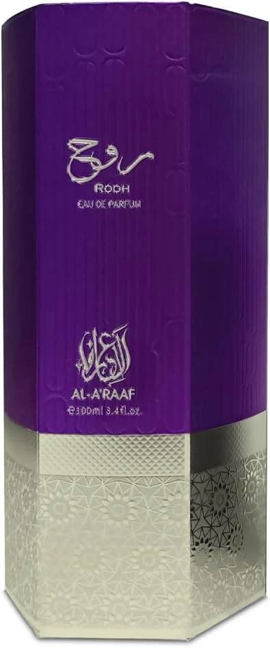 عطر روح از AL A’RAAF حجم 100 میلی لیتر - کهربایی گلی با رایحه بادام، یاس سامباک و رز بلغاری - عطری غنی و مجلل زنانه